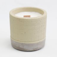 Pot Concrete Soy Candle - Grey - Coffee in the Club
