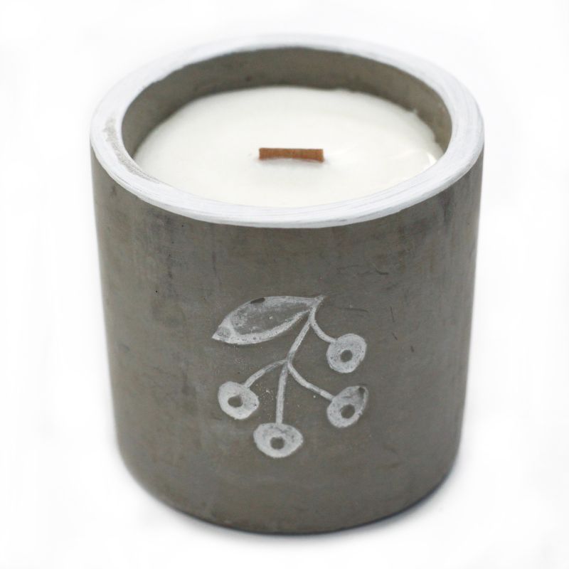 Med Concrete Soy Candle - Berries - Juniper & Sweet Gin