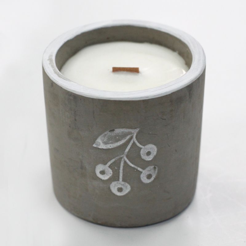 Med Concrete Soy Candle - Berries - Juniper & Sweet Gin