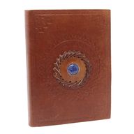 Leather Lapis Notebook 17x12 cm
