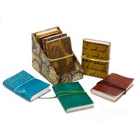 Mini Assorted Leather Notebook (10x7.5 cm)