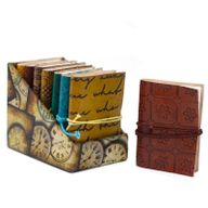 Mini Assorted Leather Notebook (10x7.5 cm)
