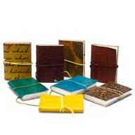 Mini Assorted Leather Notebook (10x7.5 cm)