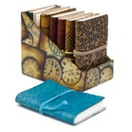 Mini Assorted Leather Notebook (10x7.5 cm)