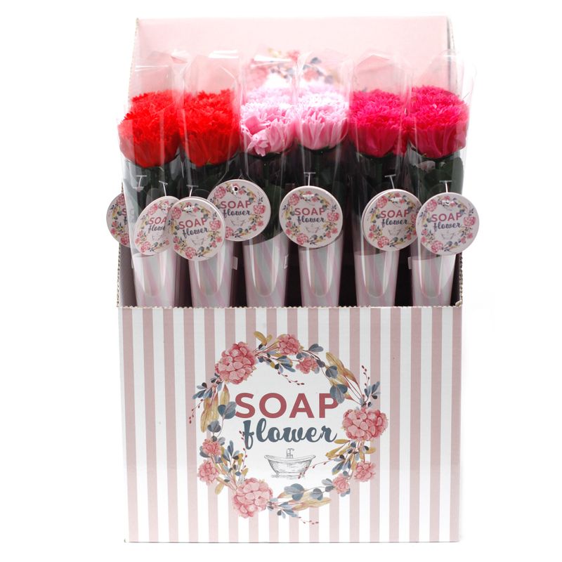 Ready to Retail Soap Flower - Small Carnation