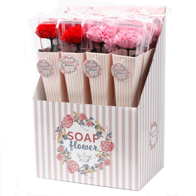 Ready to Retail Soap Flower - Medium Carnation