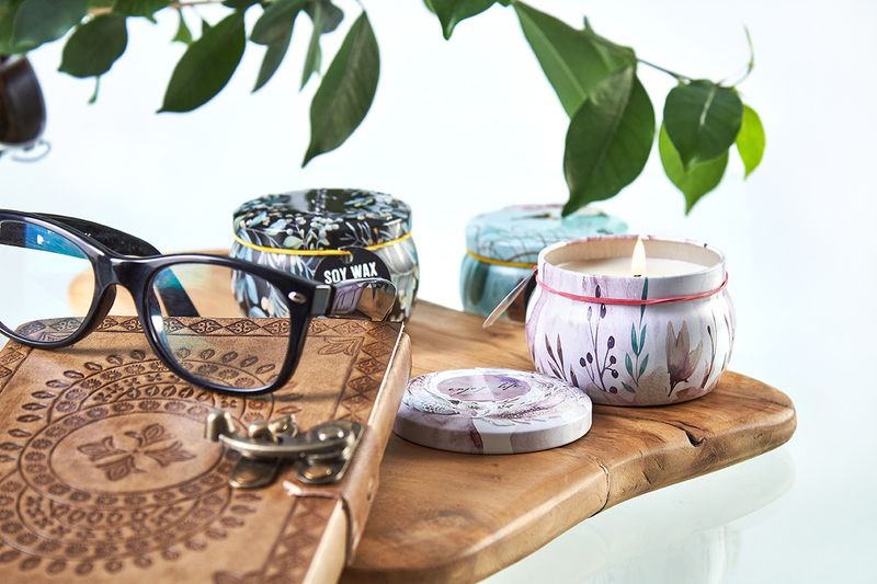 Art Tin Candle - Unicorns - Moonstone