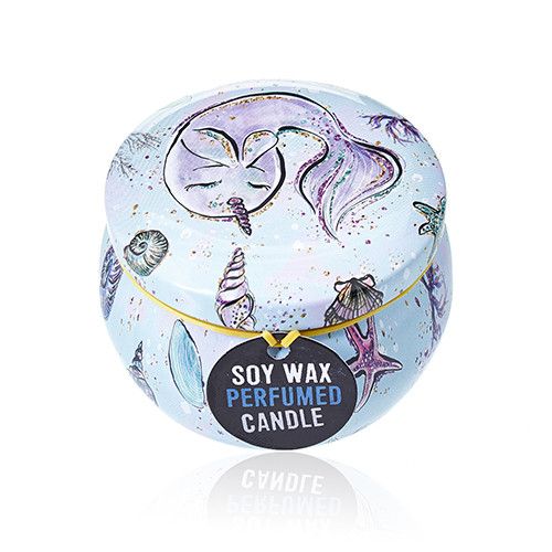 Art Tin Candle - Sea Life - Raspberry
