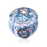 Art Tin Candle - Russian Dolls - Dolly Blue