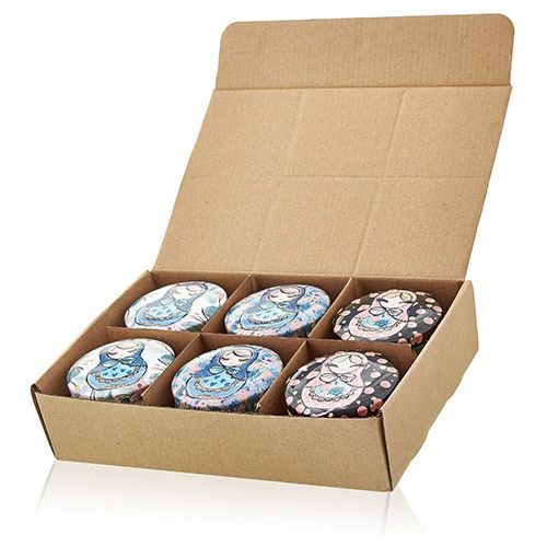 Art Tin Candle - Russian Dolls - Dolly Blue