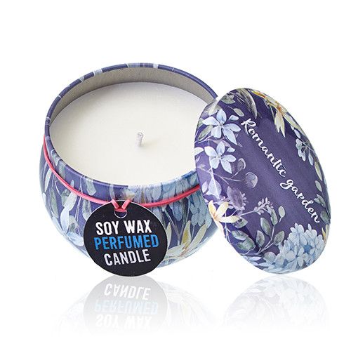 Art Tin Candle - Romantic Garden - Tea and Roses