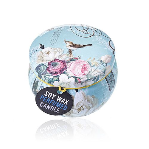 Art Tin Candle - Parisian Weekend - Pressed Peonies