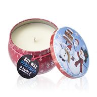 Art Tin Candle - Vintage Christmas - Spiced Orange
