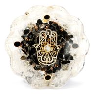 Orgonite Desk Power Packs - Hamsa with Selenite - Med