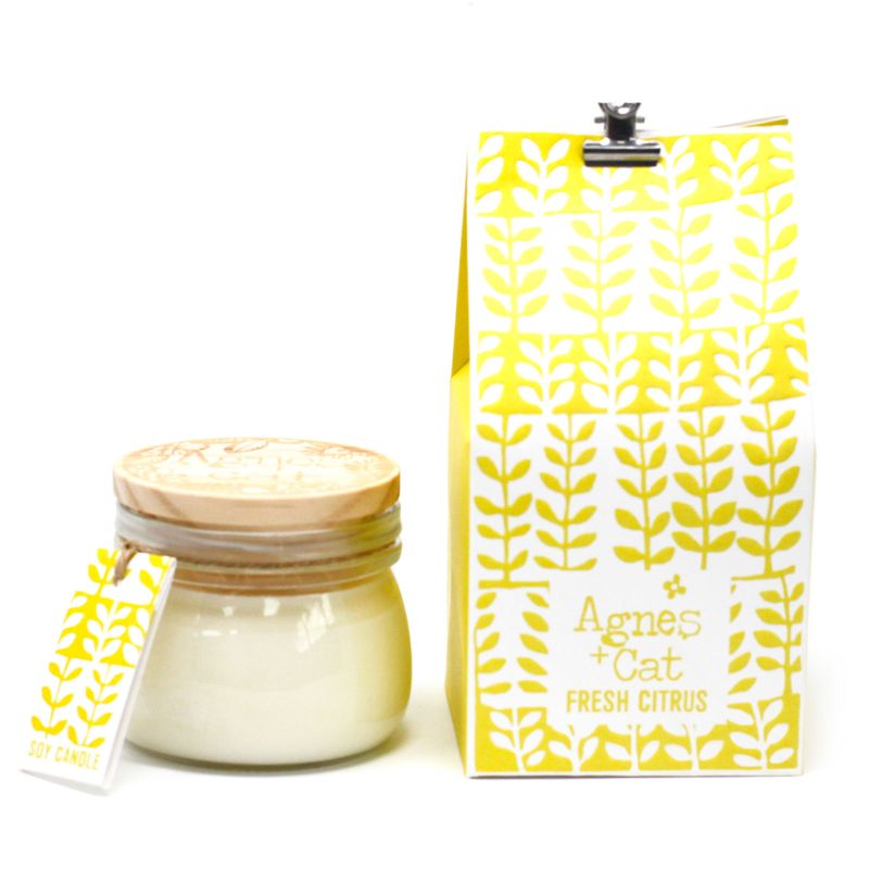 180g Gift Boxed Soy Wax Kilner Jar Candle - Citrus
