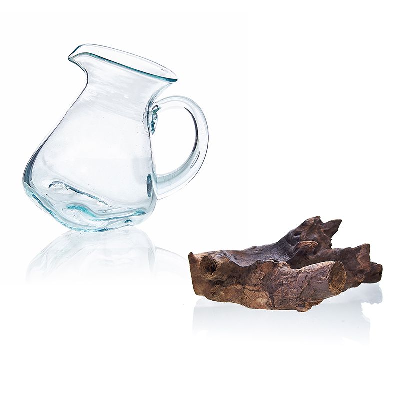 Molten Glass on Wood - Water Jug