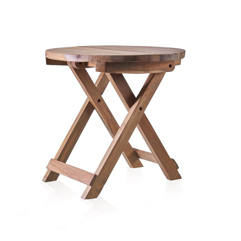 Round Folding Coffee Table - 50x50cm