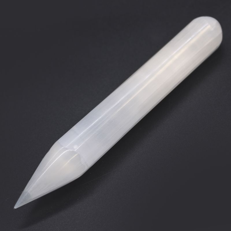 Selenite Wand - approx 16 cm (Point one End)