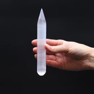 Selenite Wand - approx 16 cm (Point one End)