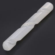 Selenite Spiral Wand - approx 16 cm ( Round Both Ends)