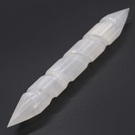 Selenite Spiral Wands - approx 16 cm (Point Both Ends)