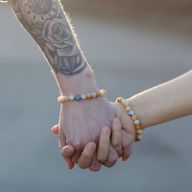 Set of 2 Friendship Bracelets - Support - Sodalite & Picture Stone