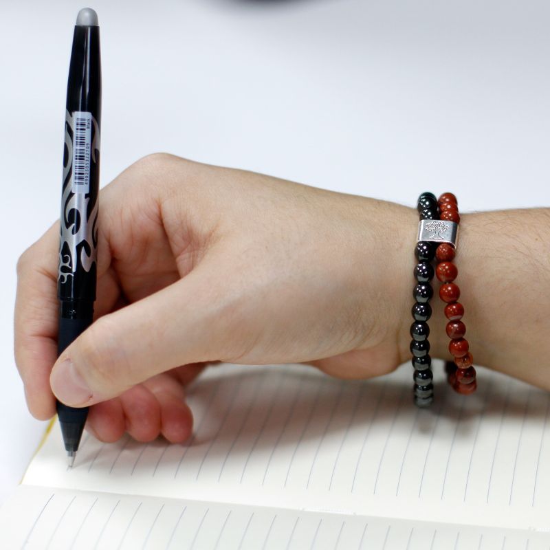 Magnetic Gemstone Bracelet - Red Stone