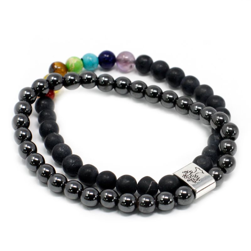Magnetic Gemstone Bracelet - Black Chakra