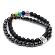 Magnetic Gemstone Bracelet - Black Chakra