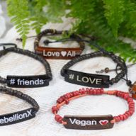 Coco Slogan Bangles - Vegan