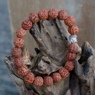 Rudraksha Buddha Bangle Mala - Natural