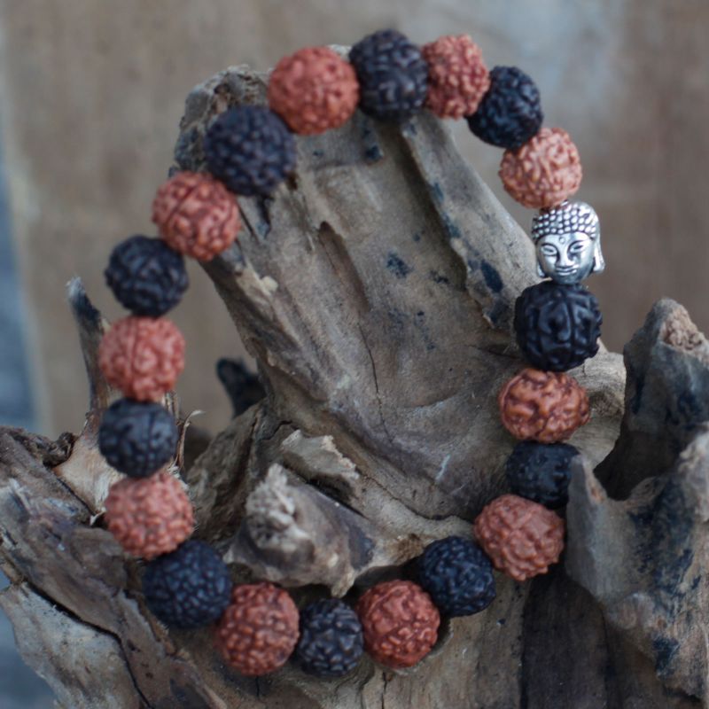 Rudraksha Buddha Bangle Mala - Mix