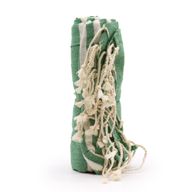 Cotton Pareo Throw - 100x180 cm - Picnic Green
