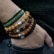 Assorted Rudraksha Buddha Bangles