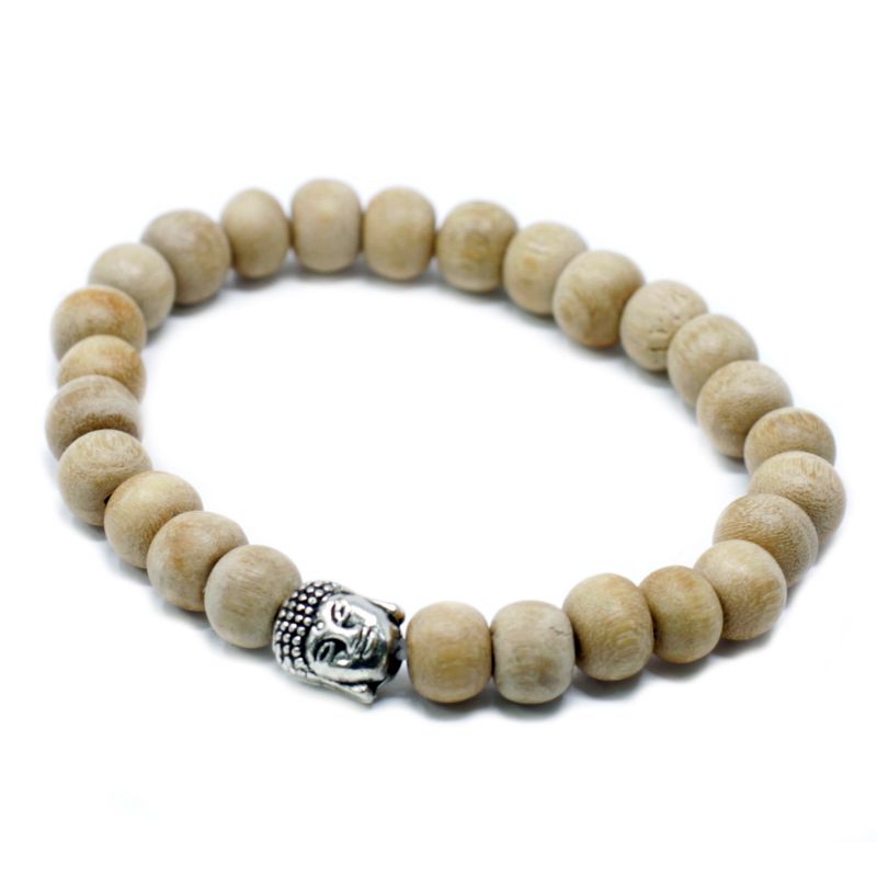 Fragrant Sandal Beads & Buddha Bangle