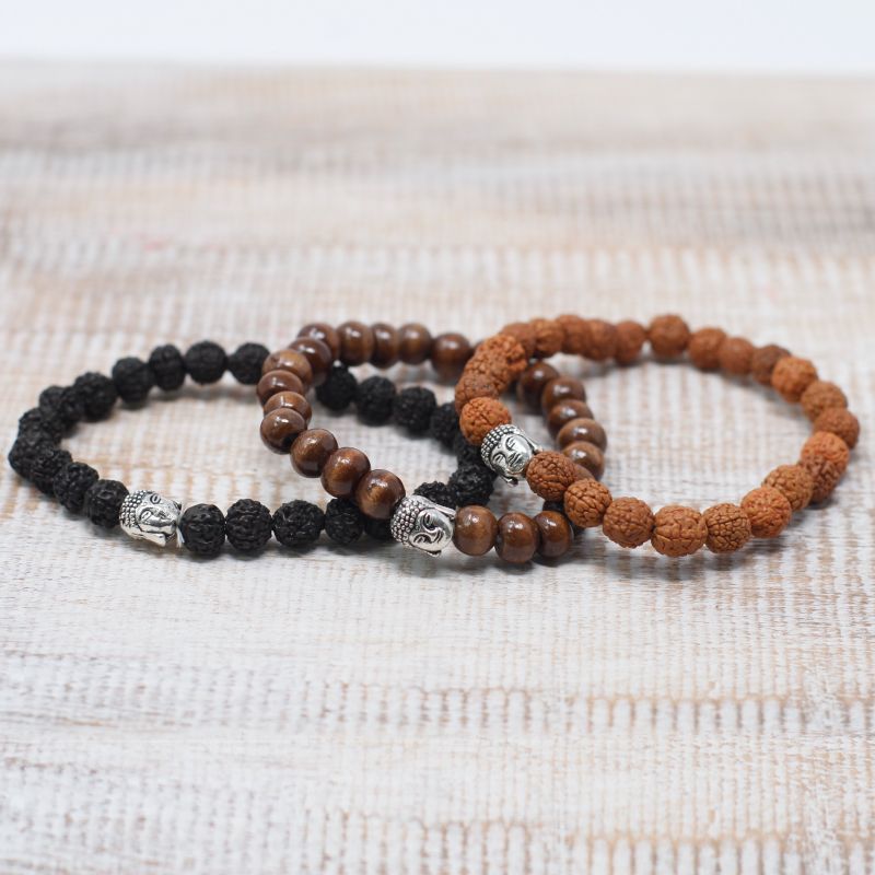 Darkwood Beads & Buddha Bangle