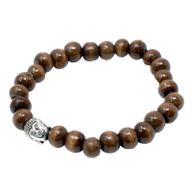 Brown Beads & Buddha Bangle