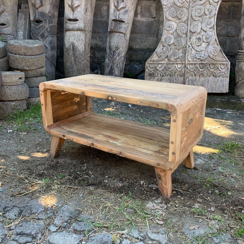 Small Recycled Round Coffee Table