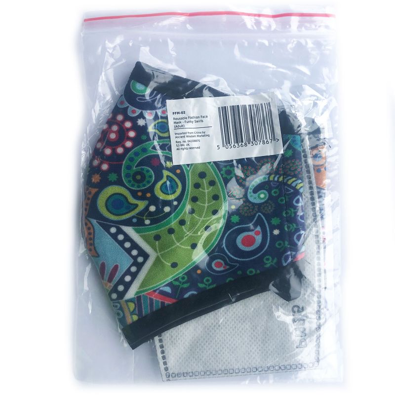 Reusable Fashion Face Covering - Golden Leaves (Adult)