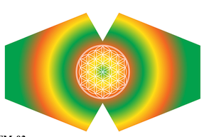 Reusable Fashion Face Covering - Flower of Life (Adult)