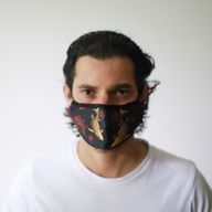 Reusable Fashion Face Covering - Golden Fish (Adult)