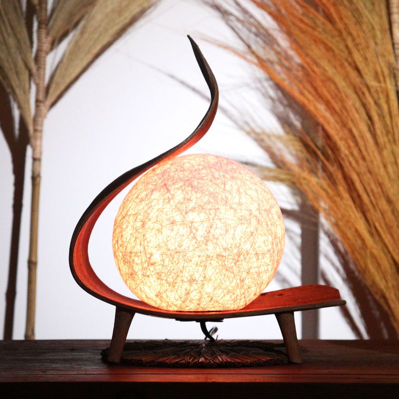 Natural Coconut Lamp - Chocolate Twist