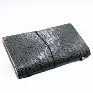 Handmade Leather Journal - Good Ideas and Other Dreams - Grey 22x12x1.5 cm (80 pages)