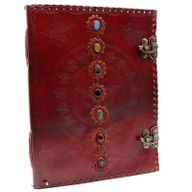 Huge 7 Chakra Leather Book - 25x32.5 cm (200 pages)