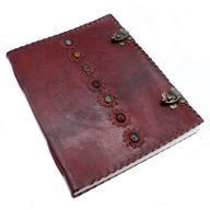 Huge 7 Chakra Leather Book - 25x32.5 cm (200 pages)