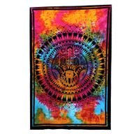 Single Cotton Bedspread + Wall Hanging - Hamsa