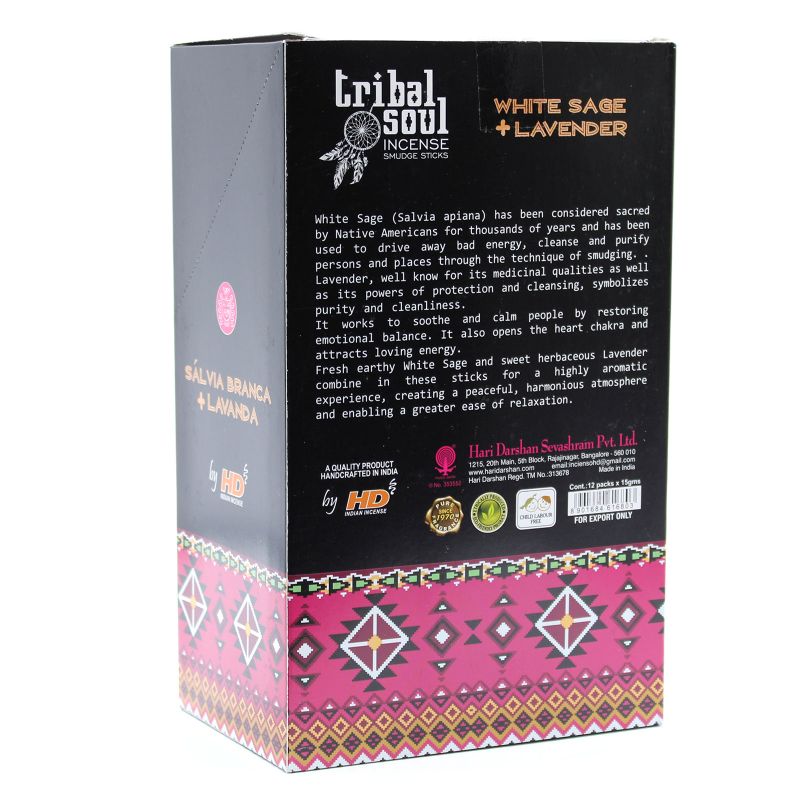 Tribal Soul Incense - White Sage + Lavender