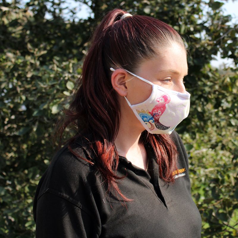 Reusable Fashion Face Mask - Mandala Parrot (Adult)
