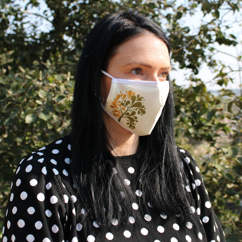 Reusable Fashion Face Mask - Golden Tree (Adult)