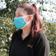 Reusable Fashion Face Covering - Blue Butterfly (Adult)